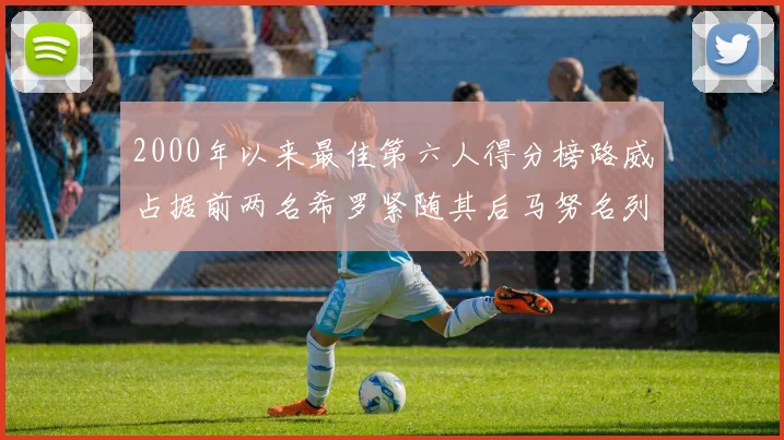 2000年以来最佳第六人得分榜路威占据前两名希罗紧随其后马努名列第五